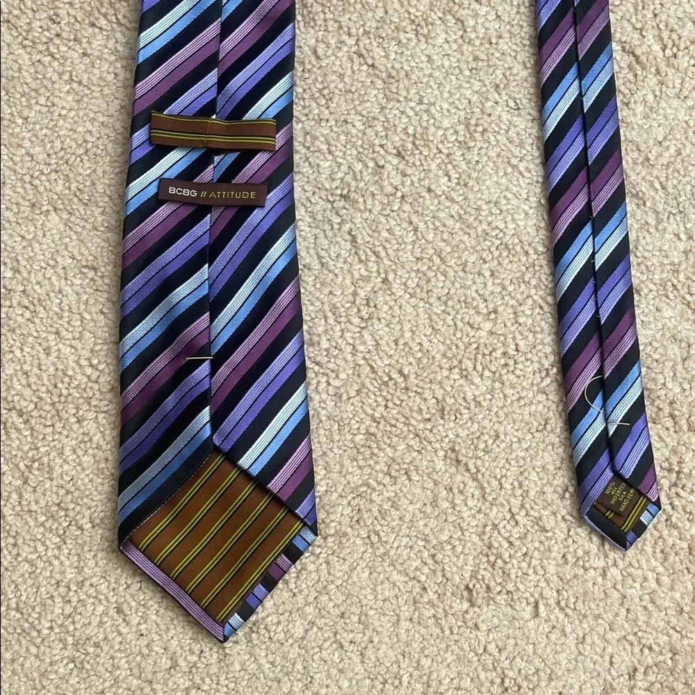 BCBG Multicolor Striped Tie